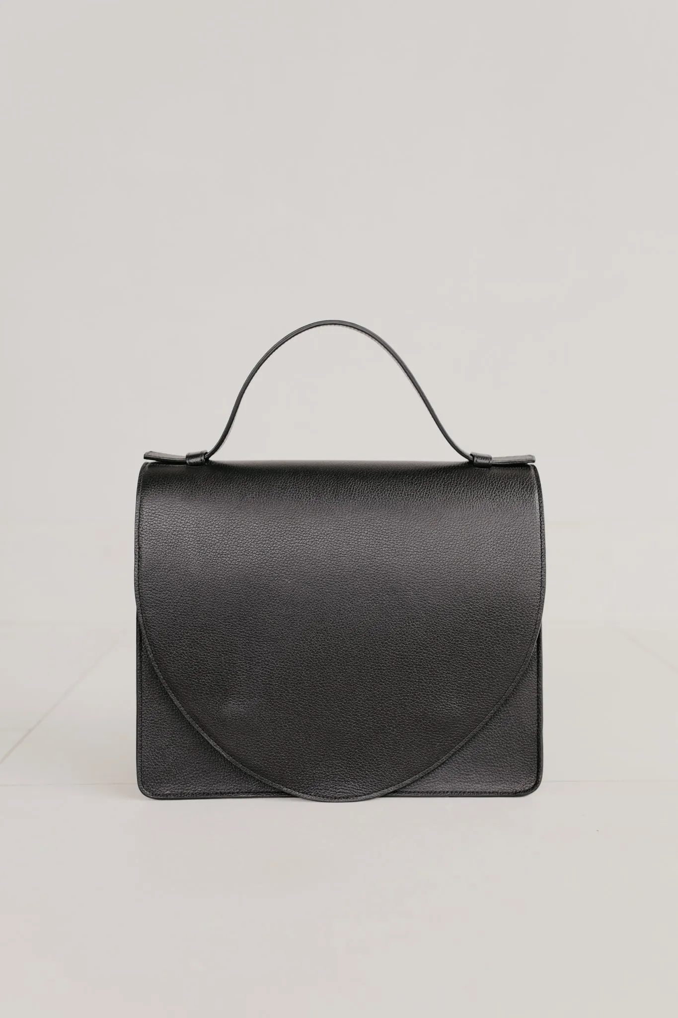 Mini Briefcase | Black Structured
